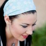 Pale Blue Swirls Headband, ..
