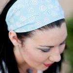 Pale Blue Swirls Headband, ..