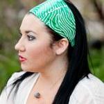 Green Headband, Spring Hair..