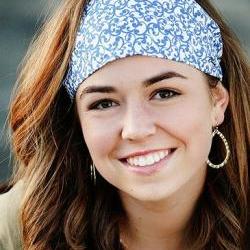 Spring Headband, Blue Swirl Hairband, Womens/Teens Bandana- Blue Floralia